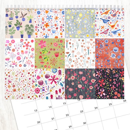 Nic Squirrell Botanische Bloemkunst Kalender