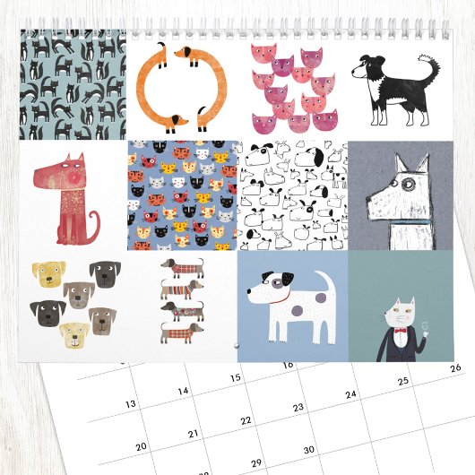 Nic Squirrell Cats and Dogs Calendar Kalender