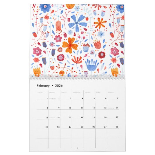 Nic Squirrell Floral Paintings Kalender (Feb 2026)