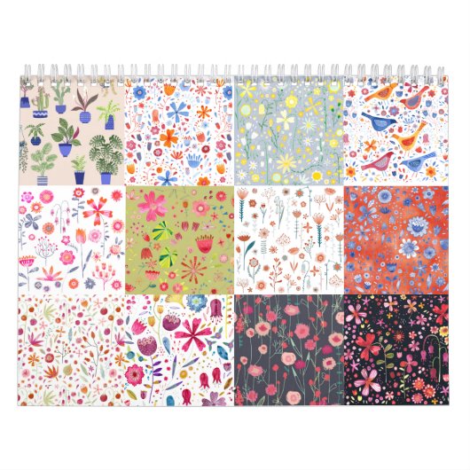 Nic Squirrell Floral Paintings Kalender (Hoes)