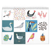 Nic Squirrell Quirky Birds Calendar Kalender (Hoes)