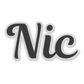 Nic Sticker (Voorkant)