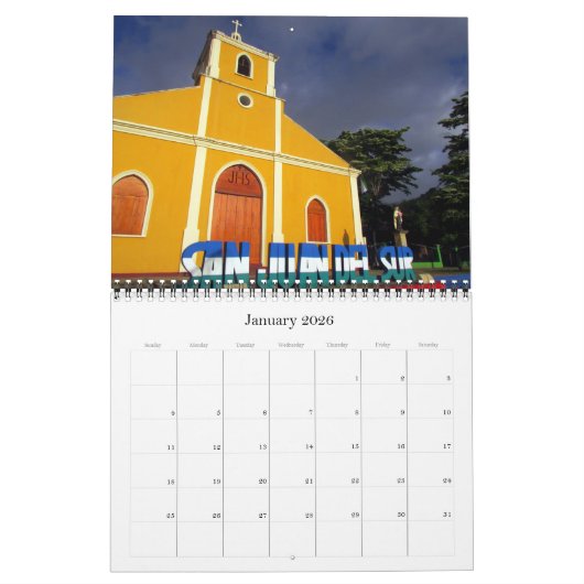 Nicaragua 2026 kalender (Jan 2026)