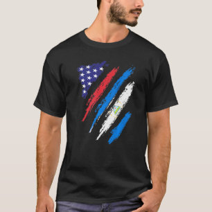 Nicaragua American Grown Flag USA Patriot Heritage T-shirt