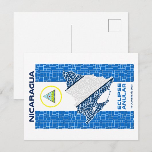 Nicaragua Annular Eclipse Briefkaart (Voorkant / Achterkant)