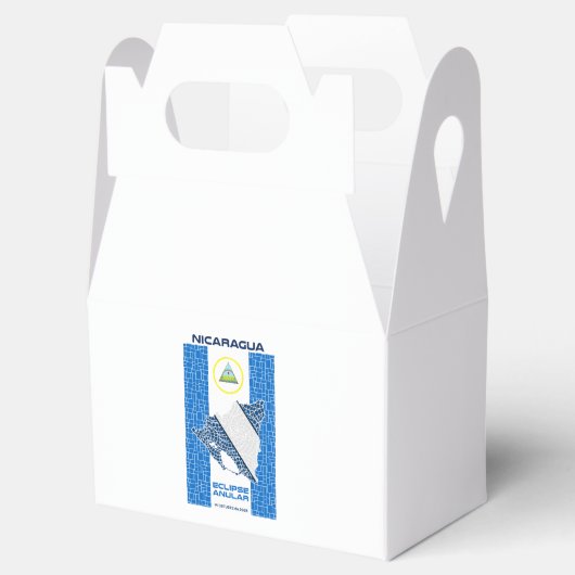 Nicaragua Annular Eclipse Favor Box Bedankdoosjes (Geopend)