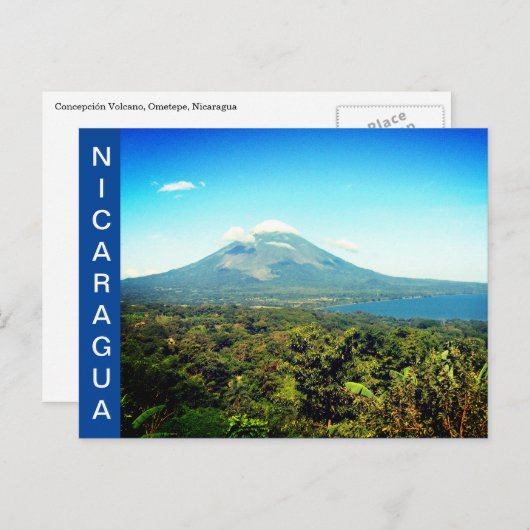 nicaragua concepcion vulcano briefkaart (Voorkant / Achterkant)