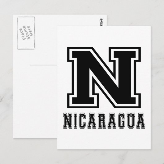 Nicaragua Design Briefkaart (Voorkant / Achterkant)