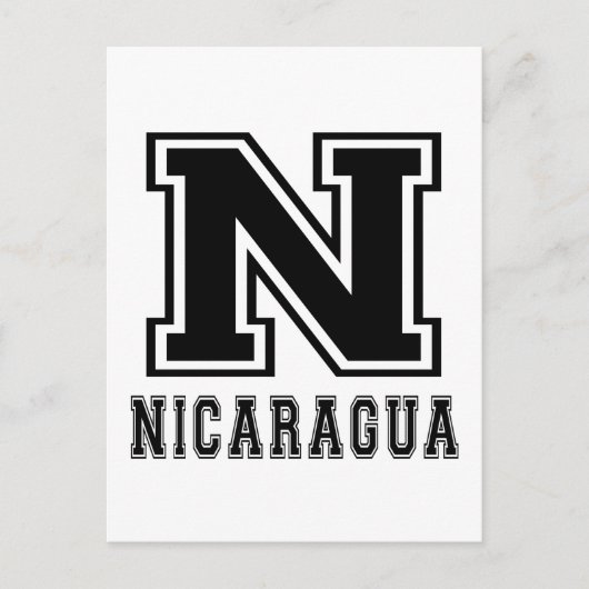 Nicaragua Design Briefkaart (Voorkant)