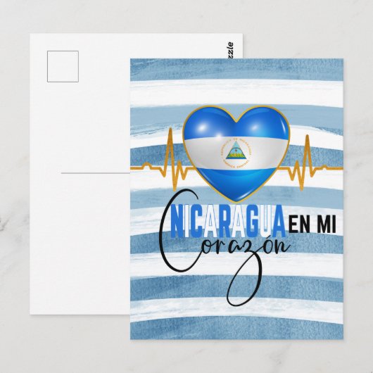 Nicaragua En mi Corazon Nicaraguan Pride Briefkaart (Voorkant / Achterkant)