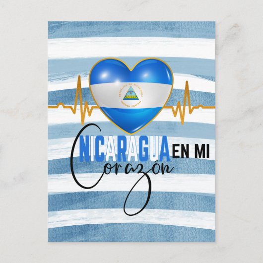 Nicaragua En mi Corazon Nicaraguan Pride Briefkaart (Voorkant)