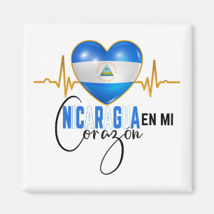 Nicaragua En mi Corazon Nicaraguan Pride Magneet