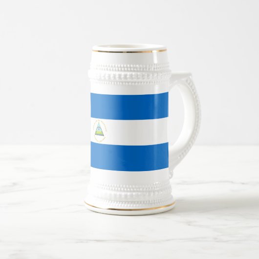 Nicaragua Flag Bierpul (Voorkant rechts)