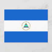 Nicaragua Flag Briefkaart (Voorkant)