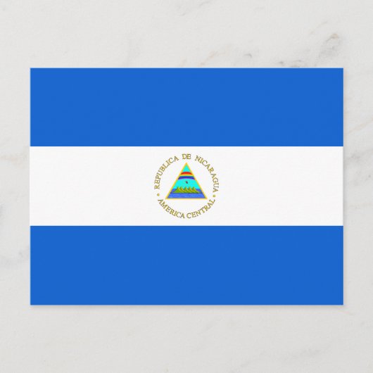 Nicaragua Flag Briefkaart (Voorkant)