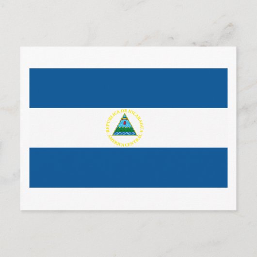 Nicaragua Flag Briefkaart (Voorkant)