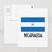 Nicaragua Flag Briefkaart (Voorkant / Achterkant)