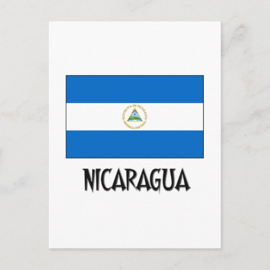 Nicaragua Flag Briefkaart (Voorkant)