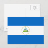 Nicaragua Flag Briefkaart (Voorkant / Achterkant)