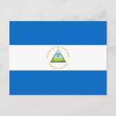 Nicaragua Flag Briefkaart (Voorkant)