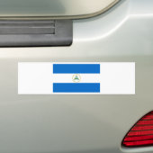 Nicaragua Flag Bumpersticker (Op auto)