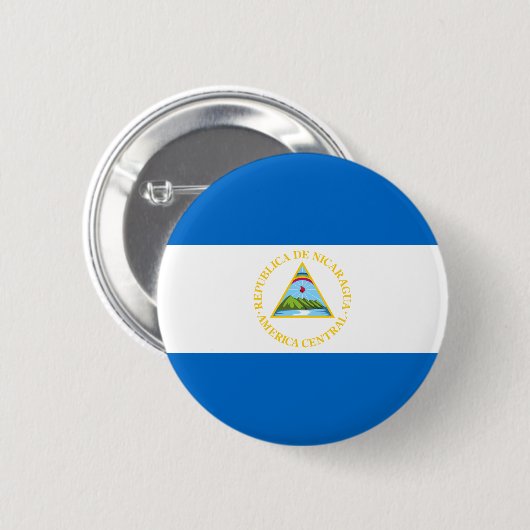 Nicaragua Flag Button (Voorkant /achterkant)
