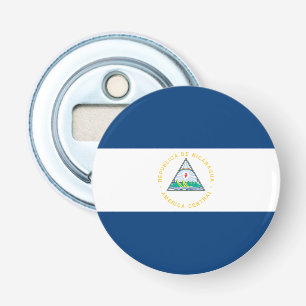 Nicaragua Flag Button Flesopener