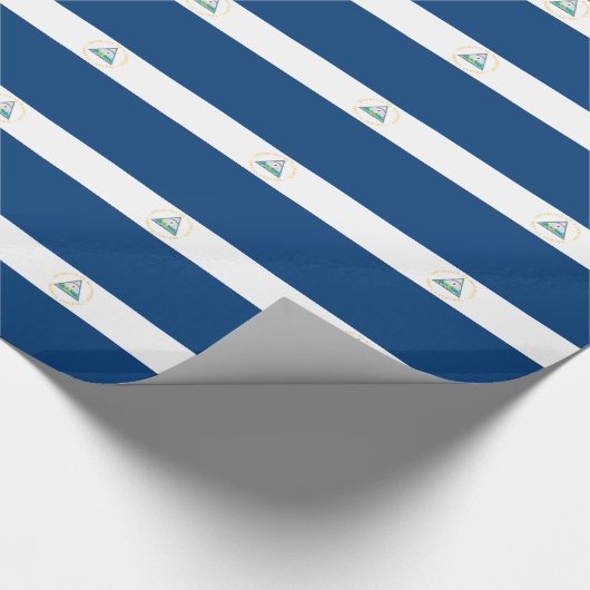 Nicaragua Flag Cadeaupapier (Hoek)