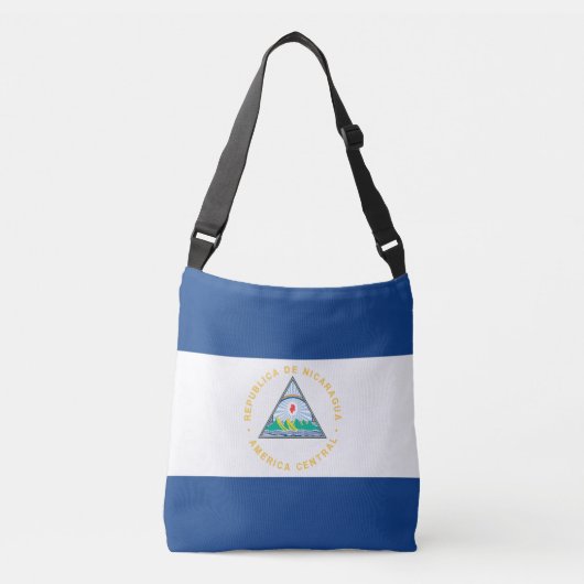 Nicaragua Flag Crossbody Tas (Voorkant)