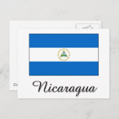 Nicaragua Flag Design Briefkaart (Voorkant / Achterkant)