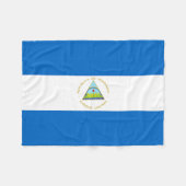 Nicaragua Flag Fleece Deken (Voorkant (Horizontaal))