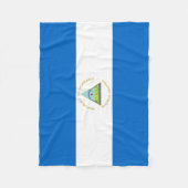 Nicaragua Flag Fleece Deken (Voorkant)
