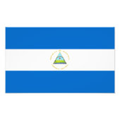 Nicaragua Flag Foto Afdruk (Voorkant)