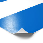 Nicaragua Flag Foto Afdruk (Hoek)