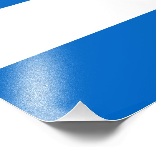 Nicaragua Flag Foto Afdruk (Hoek)