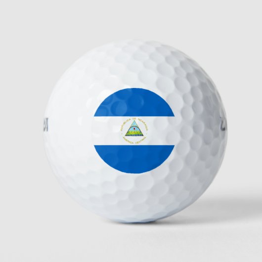 Nicaragua Flag Golfballen (Voorkant)