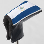 Nicaragua Flag Golfheadcover (3/4 voorkant)