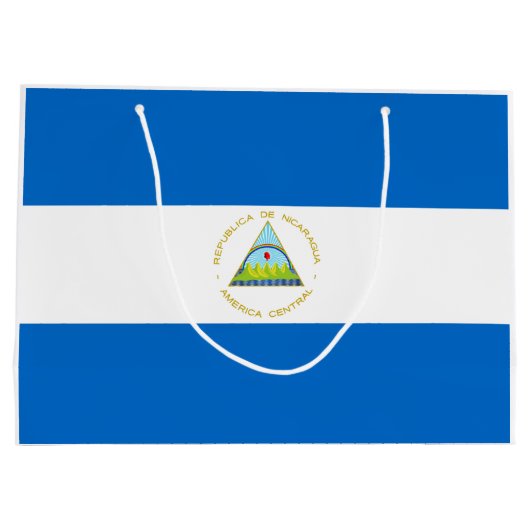 Nicaragua Flag Groot Cadeauzakje (Achterkant)