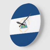 Nicaragua Flag Grote Klok (Hoek)