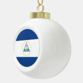Nicaragua Flag Keramische Bal Ornament (Rechts)
