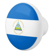 Nicaragua Flag Keramische Knop (Rechts)