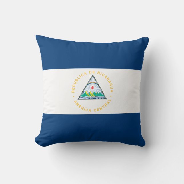 Nicaragua Flag Kussen (Voorkant)