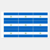 Nicaragua Flag Labels (Vel)