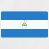 Nicaragua Flag Labels (Design 2)
