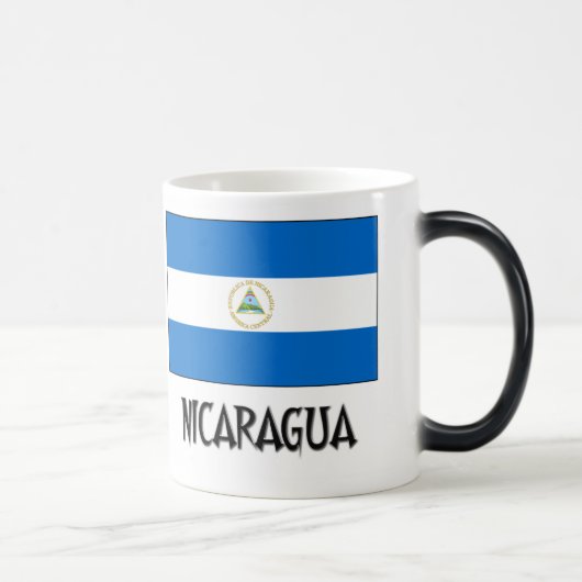 Nicaragua Flag Magische Mok (Rechts)