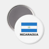 Nicaragua Flag Magneet (Voorkant / Achterkant)