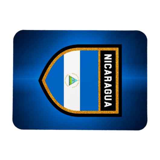 Nicaragua Flag Magneet (Horizontaal)