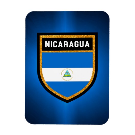 Nicaragua Flag Magneet (Verticaal)