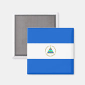 Nicaragua Flag Magnet (Voorkant / Achterkant)