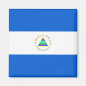 Nicaragua Flag Magnet (Voorkant)